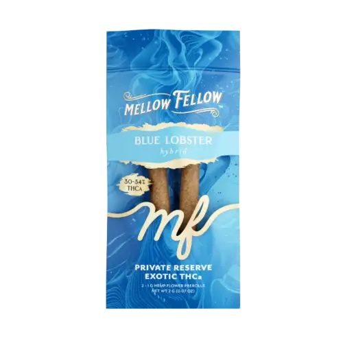 Mellow Fellow Exotic 2pc Pre-Rolls 2g THCa - Blue Lobster (Hybrid)