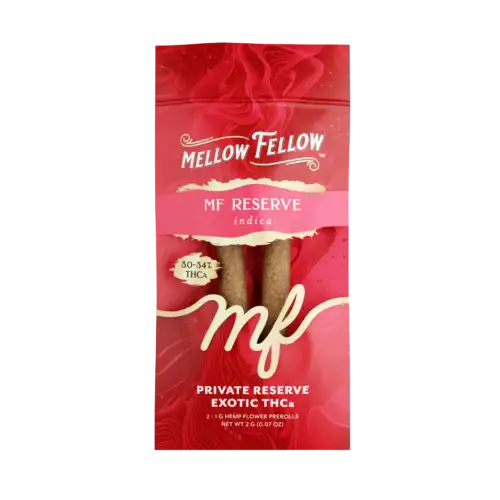 Mellow Fellow Exotic 2pc Pre-Rolls 2g THCa - MF Reserve (Indica)