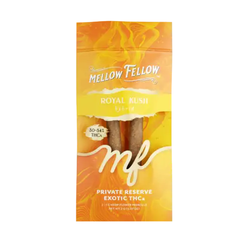 Mellow Fellow Exotic 2pc Pre-Rolls 2g THCa - Royal Kush (Hybrid)