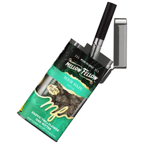 Mellow Fellow Exotic Flower + One Hitter 3.5g THCa - Sour Haze (Sativa)