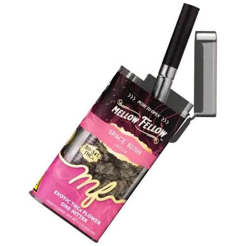 Mellow Fellow Exotic Flower + One Hitter 3.5g THCa - Space Kush (Sativa)