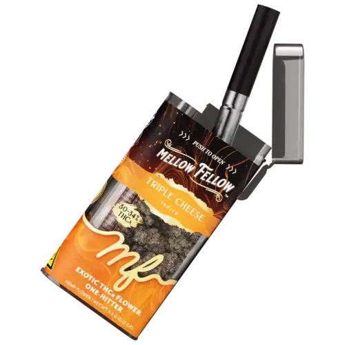 Mellow Fellow Exotic Flower + One Hitter 3.5g THCa - Triple Cheese (Indica)