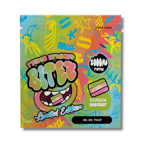 BITEZ - Triple-Stacked 2,000MG Gummies - Rainbow Sherbert