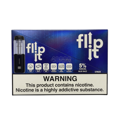 Flipit 40K - 50mg 20ml - Blue Razz
