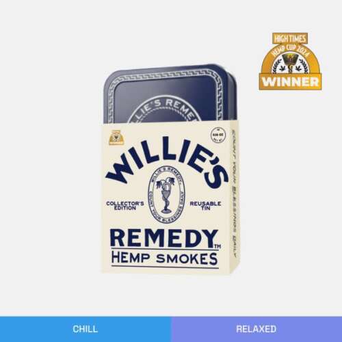 Willie's Remedy Hemp Smokes -Chill & Relaxed - Reusable Tin