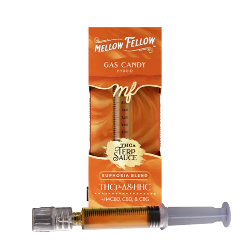 Mellow Fellow THCa Terp Sauce Syringes 2ml Euphoria Blend Gas Candy (Hybrid)