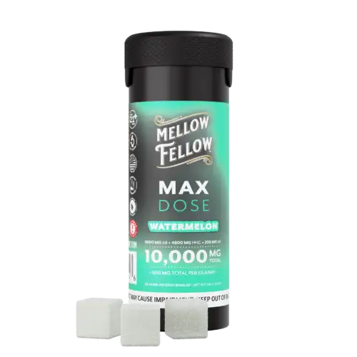 Mellow Fellow - Max Dose Gummies - 20 ct 10,000mg - Watermelon