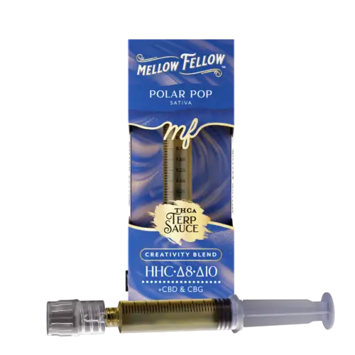 Mellow Fellow THCa Terp Sauce Syringes 2ml Creativity Blend Polar Pop (Sativa)