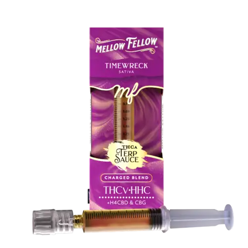 Mellow Fellow THCa Terp Sauce Syringes 2ml Charged Blend Timewreck (Sativa)