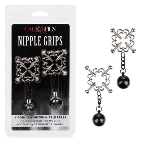 Calexotics Nipple Grips 4-Point Weighted Nipple Press