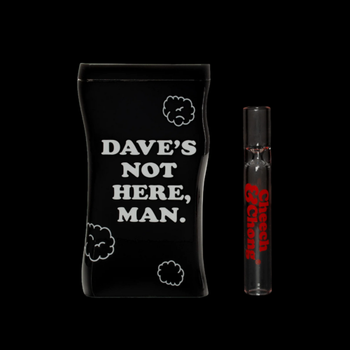 Cheech & Chong® Glass 3.8" Dave's Not Here, Man Dugout