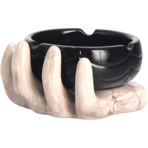 Ceramic Hand Holding Ashtray
