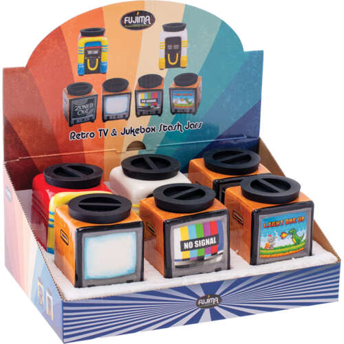 Retro TV & Jukebox Stash Jars