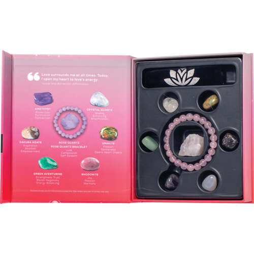 Love & Passion - Rose Quartz Bracelet & 6 Gemstones