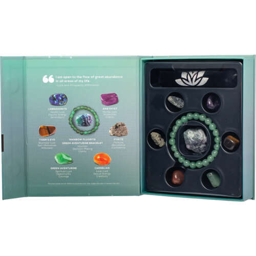 Luck & Prosperity - Green Aventurine Bracelet & 6 Gemstones