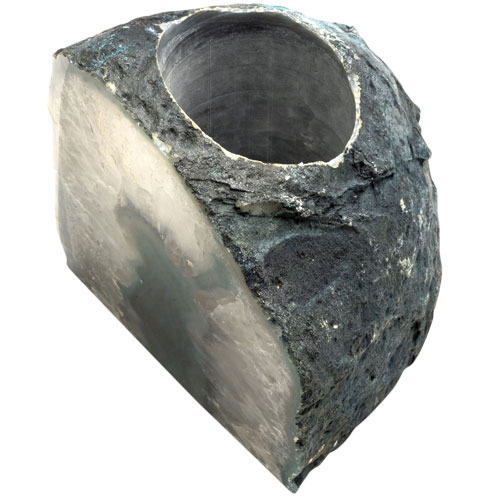 AGATE CANDLE HOLDER TEAL