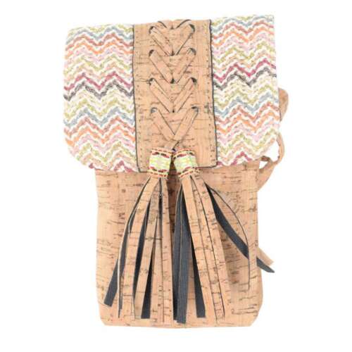 CORK AND VEGAN LEATHER SMALL BAG