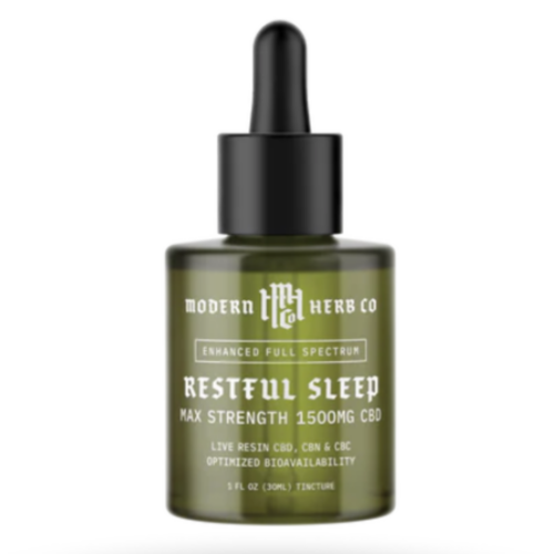Modern Herb Co. Live Resin CBD Tincture: 1500mg (Indica)