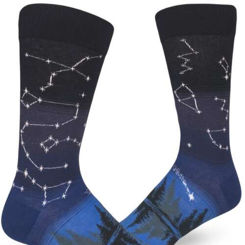 ModSocks - Constellations Men’s Crew Socks – Into the Blue