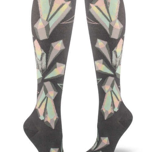 ModSocks - Crystals Knee-High Socks – Iron