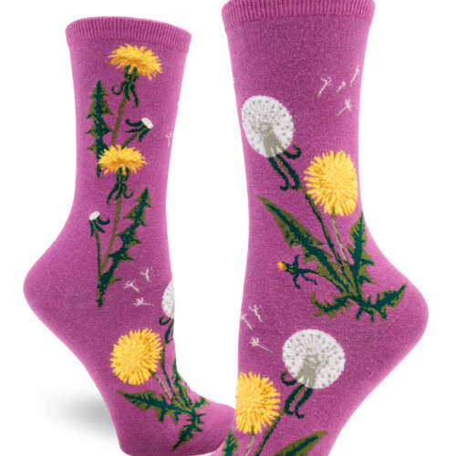 ModSocks –  Dandelion Women’s Crew Socks – Orchid
