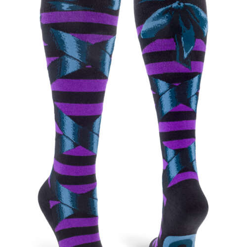 ModSocks - Goth Witch Ballet Slippers Knee-High Socks – Purple