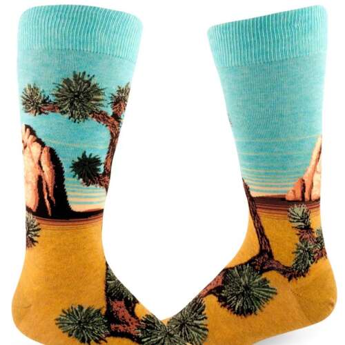 ModSocks - Joshua Tree Men’s Crew Socks – Heather Gold