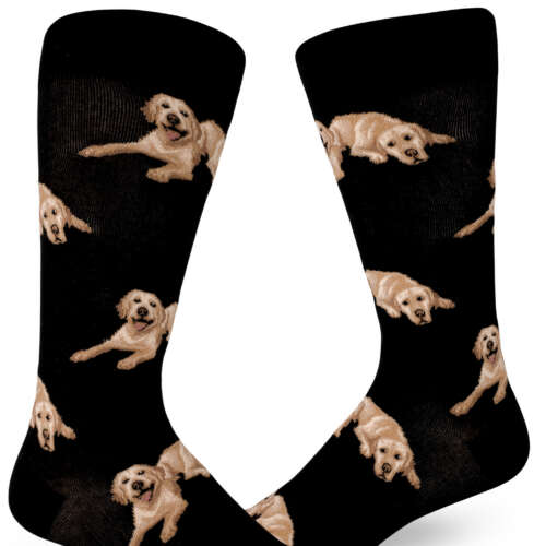 ModSocks - Labradorable Men’s Crew Socks – Black