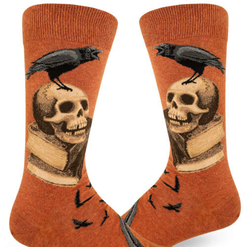 ModSocks - Nevermore Men’s Crew Socks – Heather Sienna