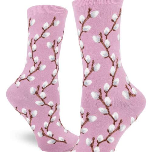 ModSocks - Pussy Willow Women’s Crew Socks – Mauve
