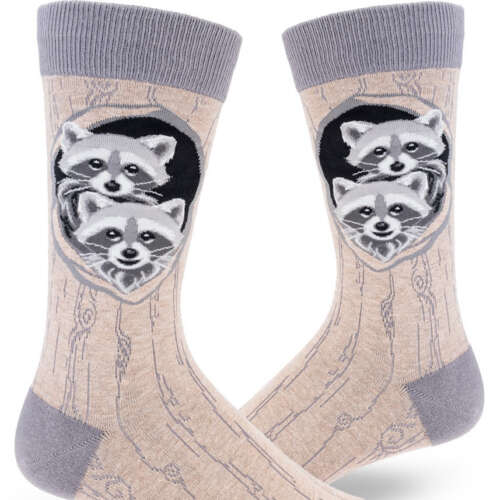 ModSocks - Raccoons’ Den Men’s Crew Socks – Heather Taupe
