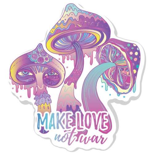 MAKE LOVE NOT WAR MUSHROOM PATCH