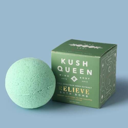 Kush Queen Delta 9 + CBD 1:1 Bath Bomb - Relieve