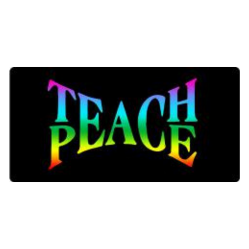 TEACH PEACE EMBROIDERED PATCH