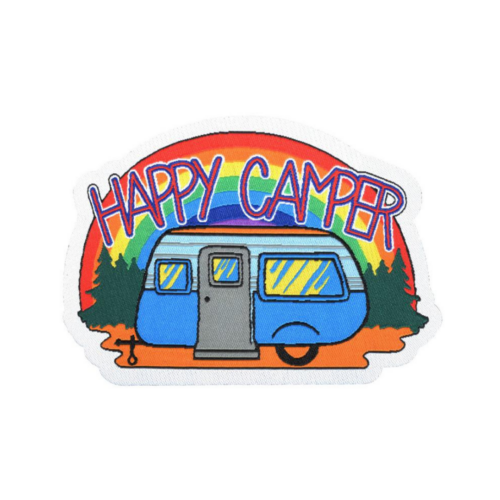 HAPPY CAMPER EMBROIDERED PATCH