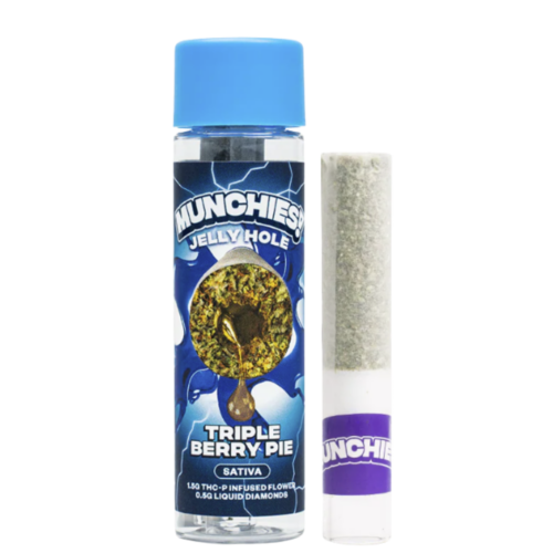 Munchies 2g THCP Diamond Jelly Holes - Triple Berry Pie (Sativa)