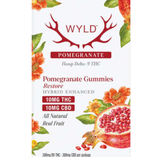 WYLD - Pomegranate 1:1 THC:CBD | Restore - 30 ct