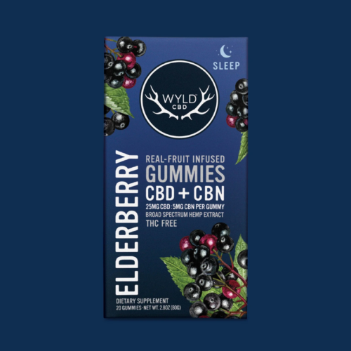 WYLD - Elderberry CBD:CBN Gummies | CBD-Only - 20 ct