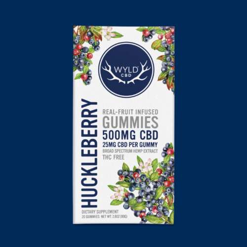 WYLD - Huckleberry CBD Gummies | CBD-Only - 20 ct