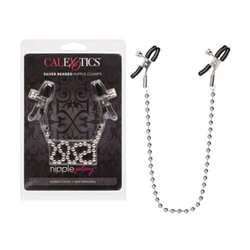 CalExotics Nipple Play® Silver Beaded Nipple Clamps
