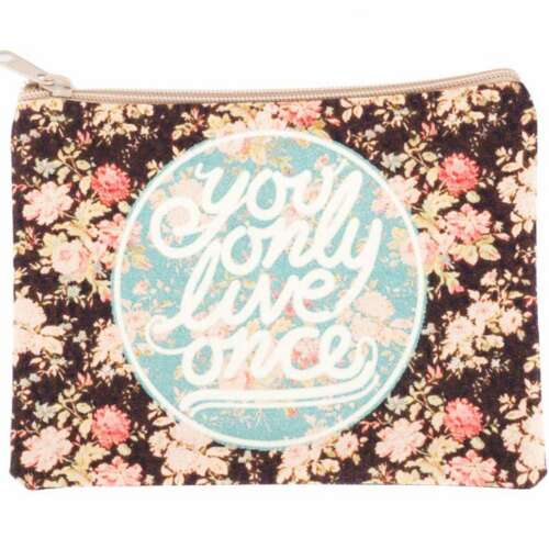 YOU ONLY LIVE ONCE COSMETIC PURSE