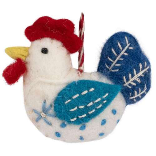 ROOSTER FELT ORNAMENT