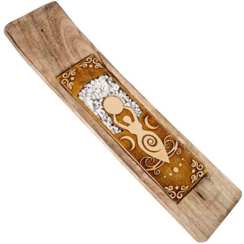 10" TRIPLE MOON GODDESS INCENSE SLED