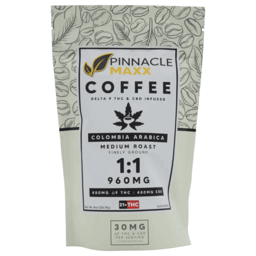 Pinnacle MAXX 1:1 CBD and THC coffee