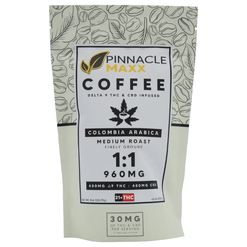 Pinnacle MAXX 1:1 CBD and THC coffee