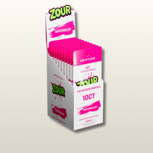 Zour Texas Compliant 2ct Diamond Infused Pre-Rolls – 1.5g Each