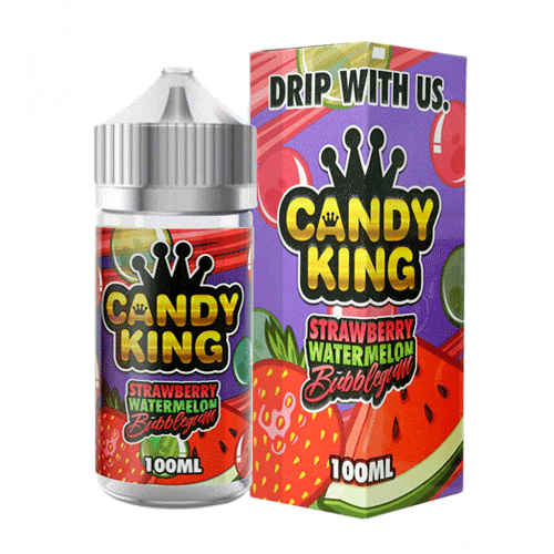 Candy King Strawberry Watermelon Bubblegum eJuice 100ml 3mg and 6mg